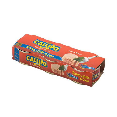 マグロのオリーブオイル漬け（ツナ缶） 80g x 3缶 （カッリーポ）　 Tonno all'olio di oliva / Callipo
